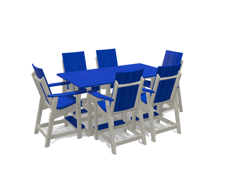 Krahn 6' Bistro Table with 6 Chairs - Deluxe