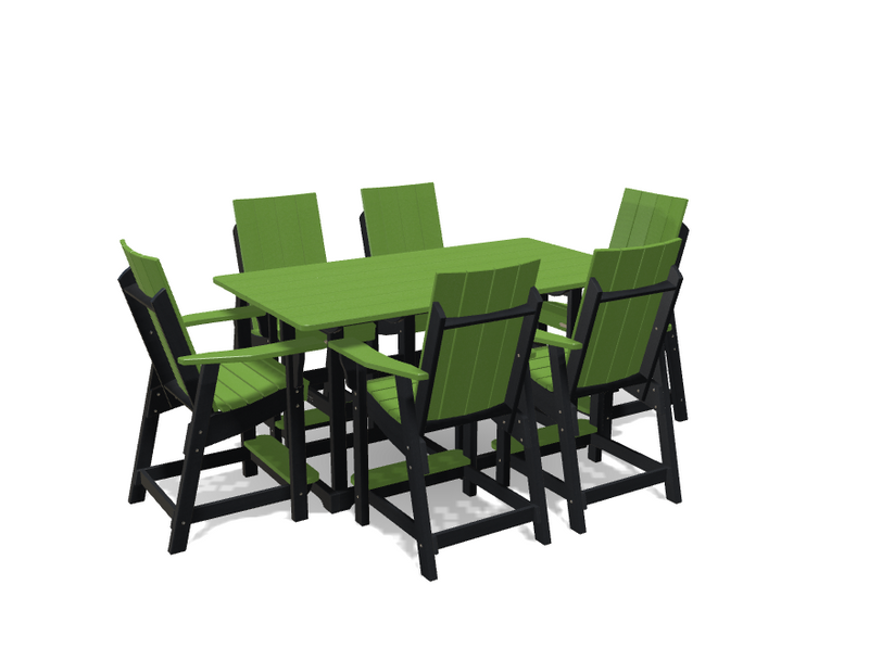 Krahn 6' Bistro Table with 6 Chairs - Deluxe