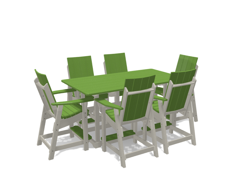 Krahn 6' Bistro Table with 6 Chairs - Deluxe