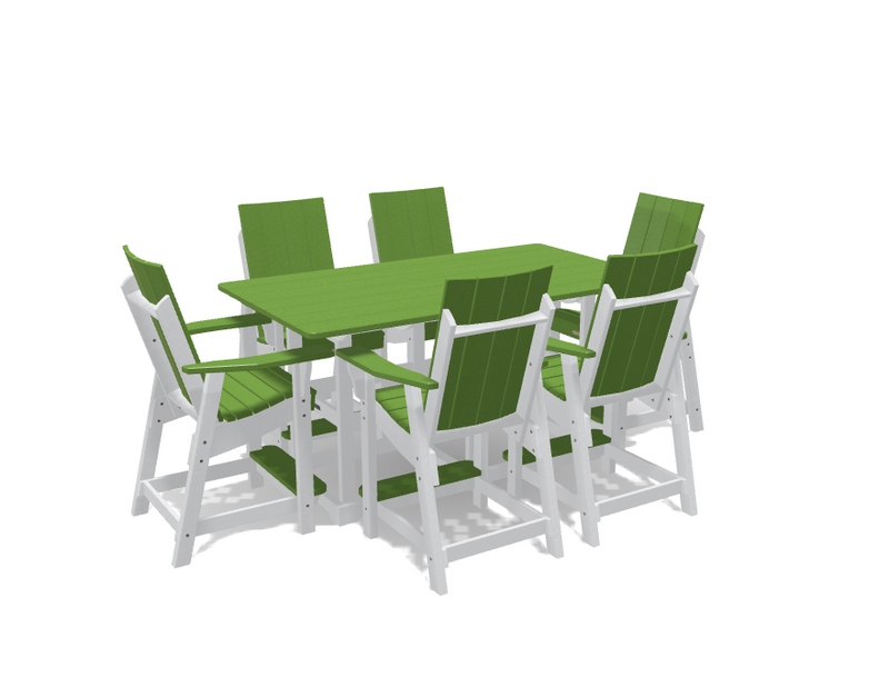 Krahn 6' Bistro Table with 6 Chairs - Deluxe