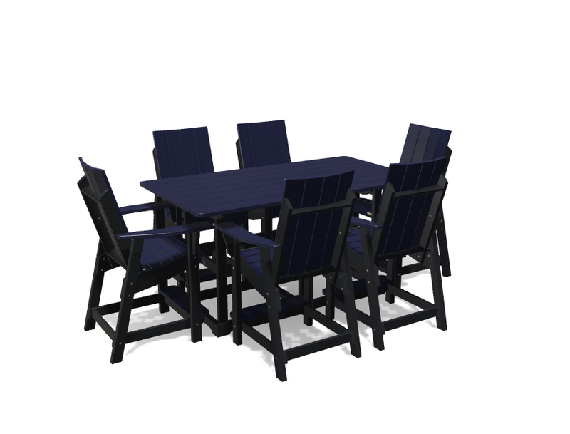Krahn 6' Bistro Table with 6 Chairs - Deluxe