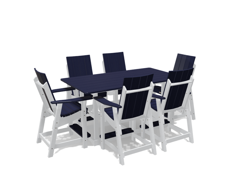 Krahn 6' Bistro Table with 6 Chairs - Deluxe