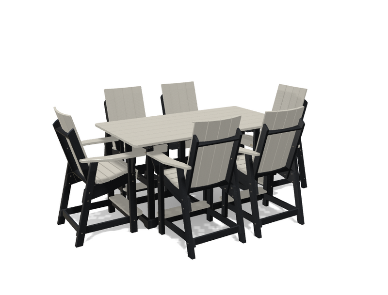 Krahn 6' Bistro Table with 6 Chairs - Deluxe