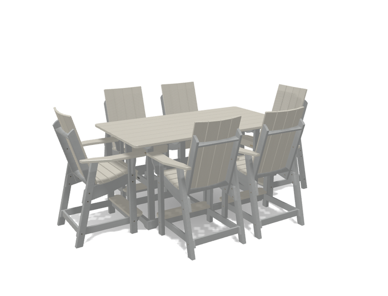 Krahn 6' Bistro Table with 6 Chairs - Deluxe
