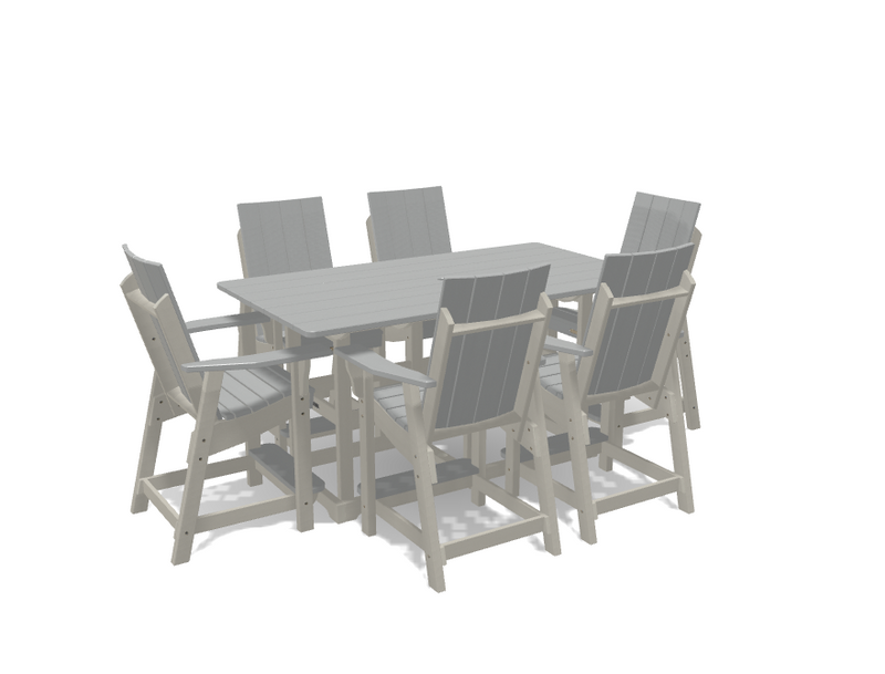 Krahn 6' Bistro Table with 6 Chairs - Deluxe
