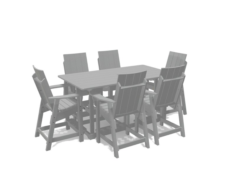Krahn 6' Bistro Table with 6 Chairs - Deluxe