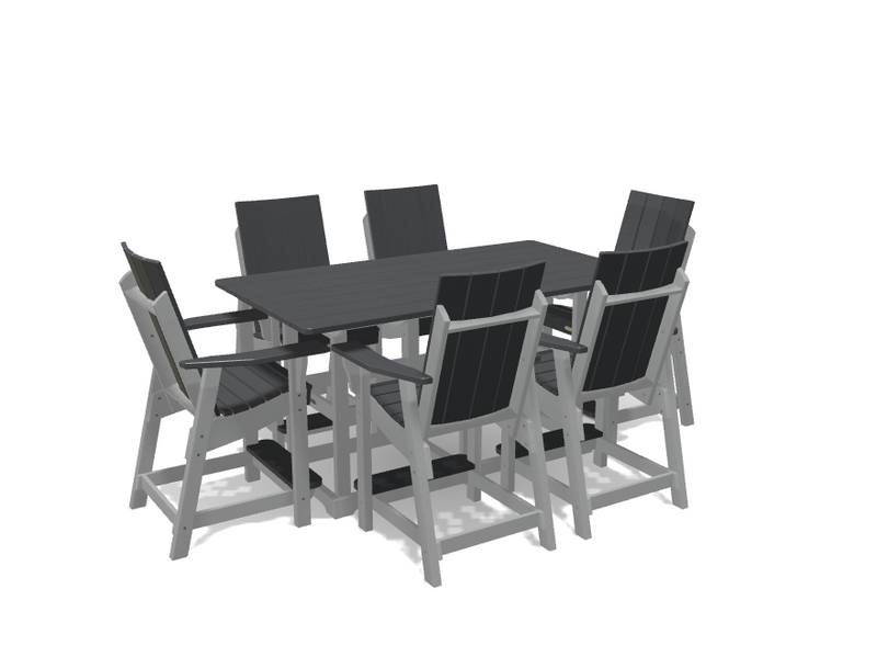 Krahn 6' Bistro Table with 6 Chairs - Deluxe