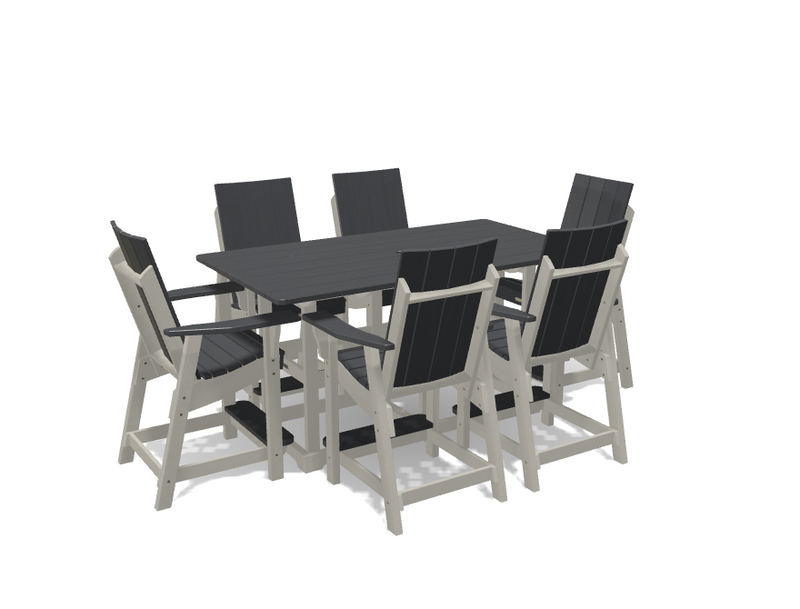 Krahn 6' Bistro Table with 6 Chairs - Deluxe