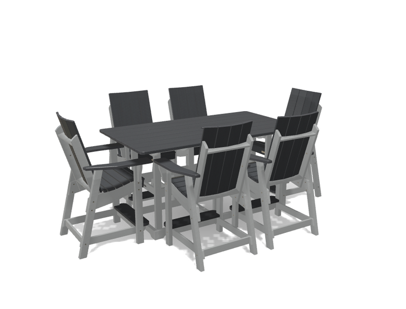 Krahn 6' Bistro Table with 6 Chairs - Deluxe