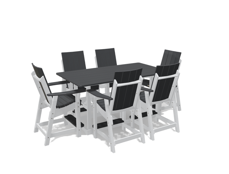 Krahn 6' Bistro Table with 6 Chairs - Deluxe