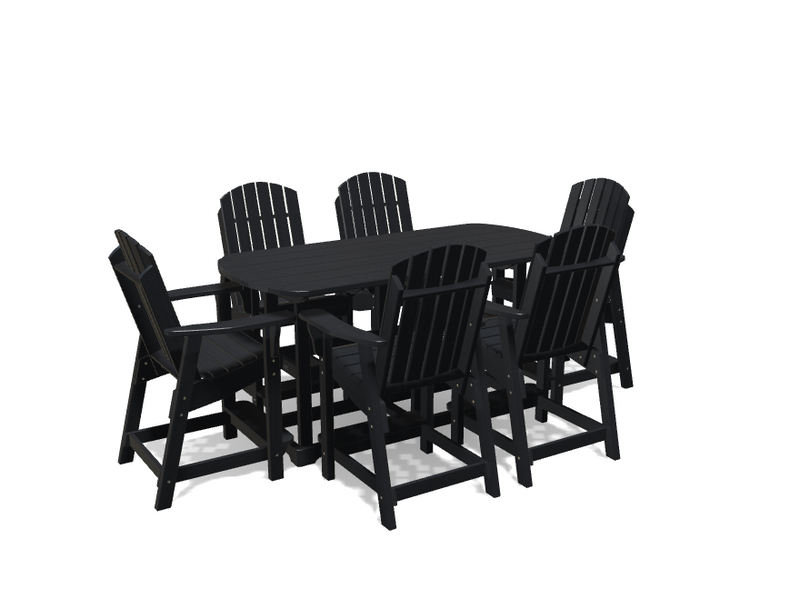 Krahn 6' Bistro Table Set with 6 Chairs