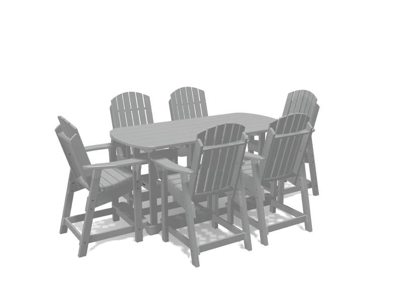 Krahn 6' Bistro Table Set with 6 Chairs