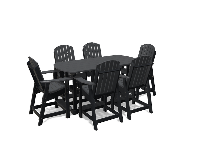 Krahn 6' Bistro Table Set with 6 Chairs