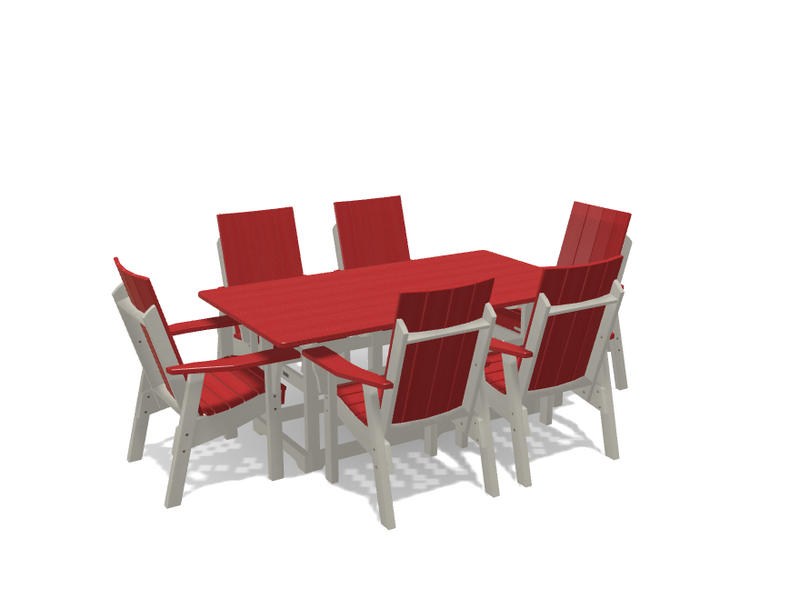 Krahn 40" x 72" Dining Table with 6 Chairs