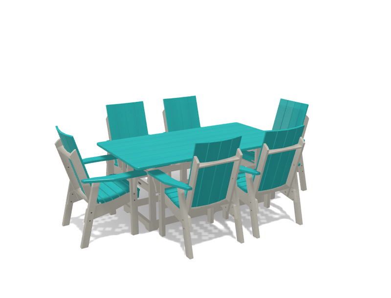 Krahn 40" x 72" Dining Table with 6 Chairs