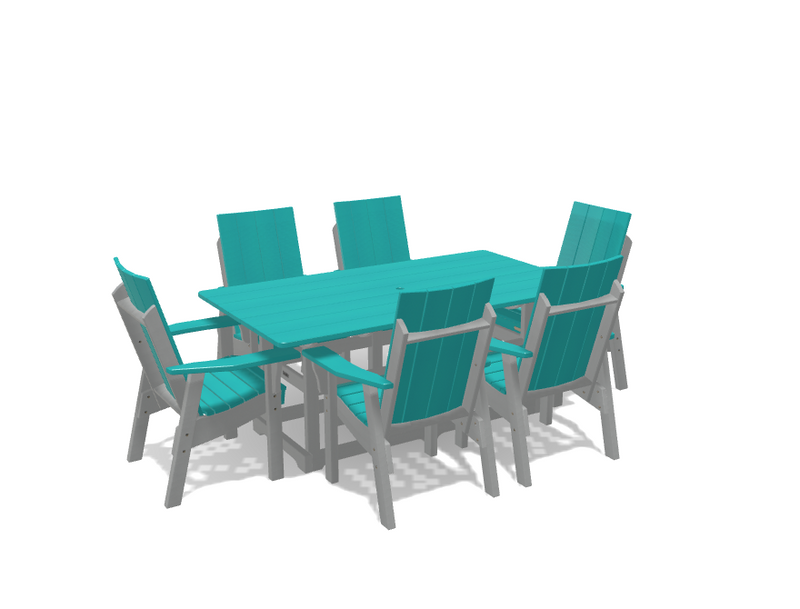 Krahn 40" x 72" Dining Table with 6 Chairs