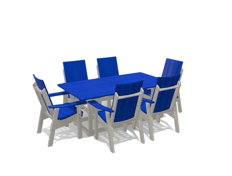 Krahn 40" x 72" Dining Table with 6 Chairs