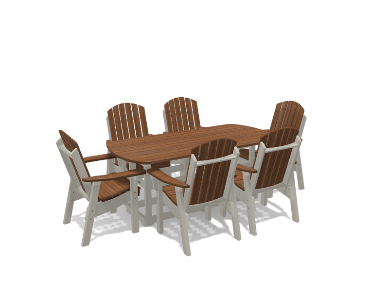 Krahn 34" x 72" Dining Table with 6 Chairs