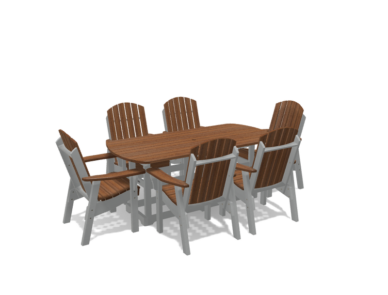 Krahn 34" x 72" Dining Table with 6 Chairs