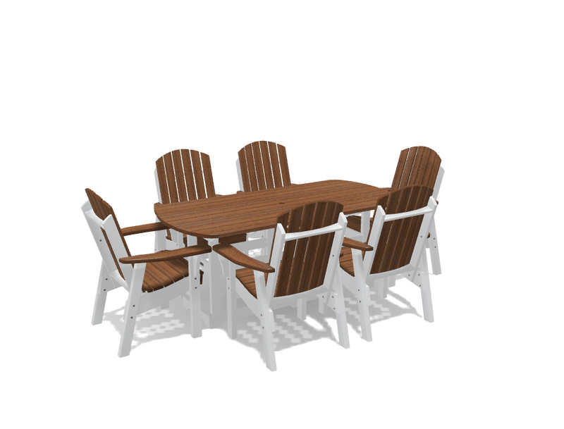 Krahn 34" x 72" Dining Table with 6 Chairs