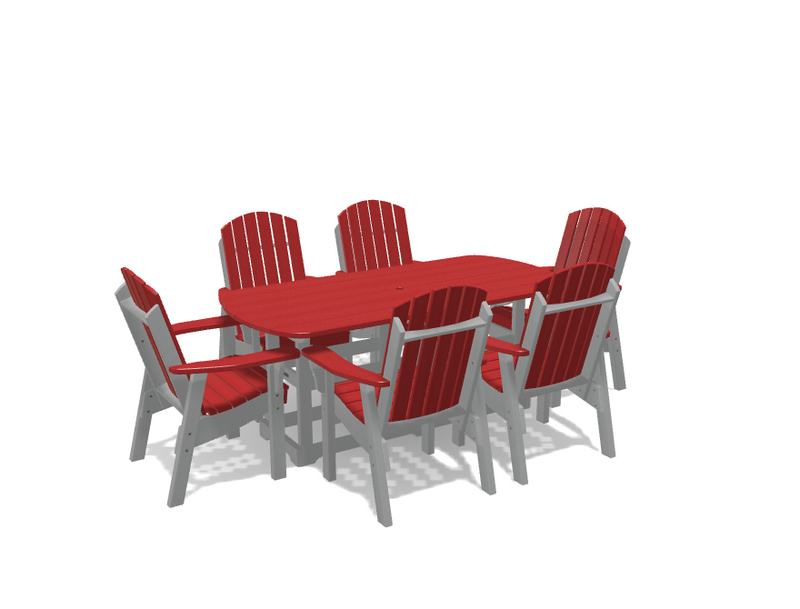 Krahn 34" x 72" Dining Table with 6 Chairs