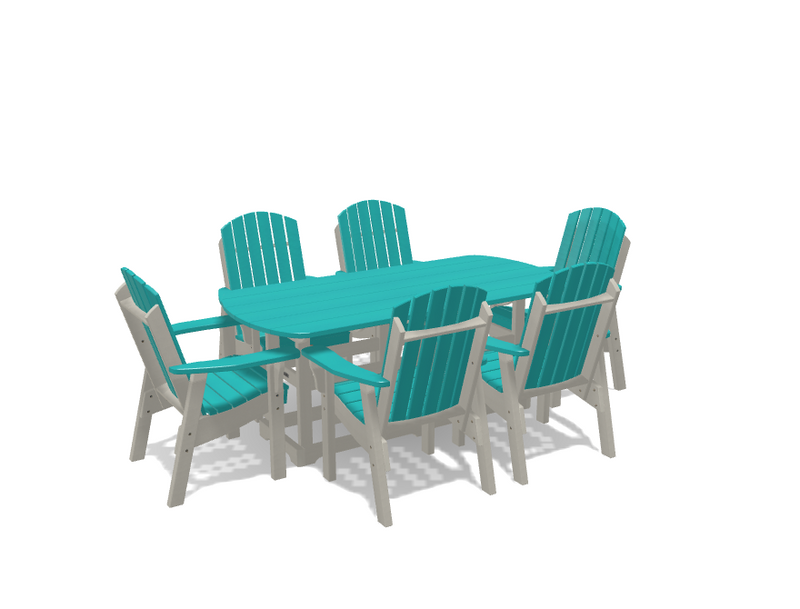 Krahn 34" x 72" Dining Table with 6 Chairs