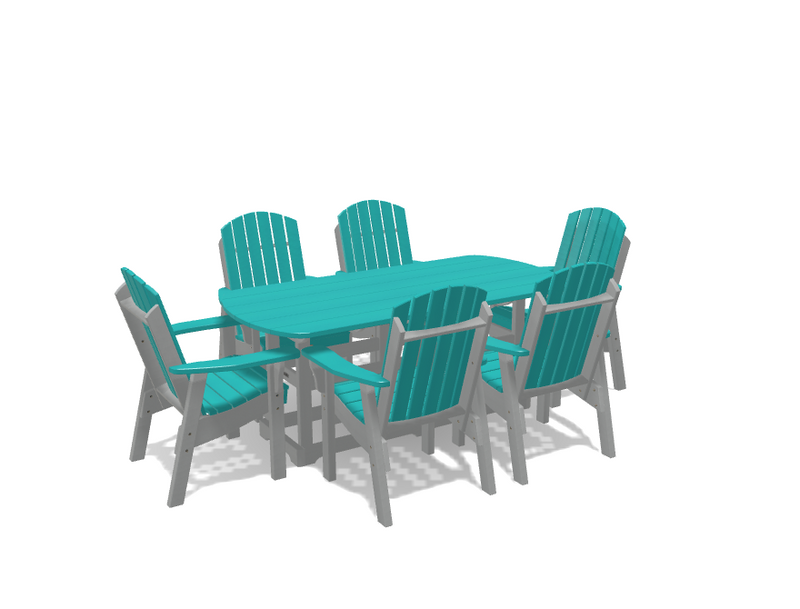 Krahn 34" x 72" Dining Table with 6 Chairs