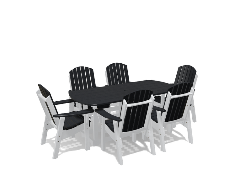 Krahn 34" x 72" Dining Table with 6 Chairs