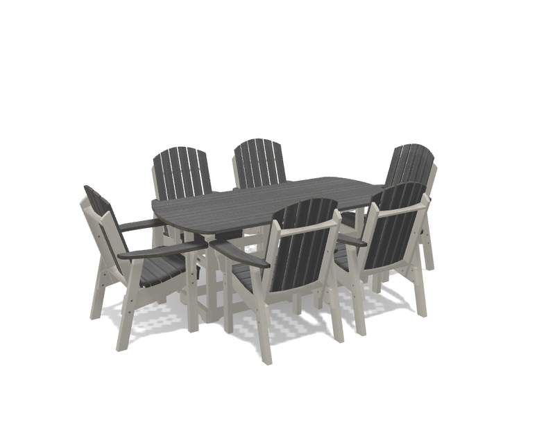Krahn 34" x 72" Dining Table with 6 Chairs