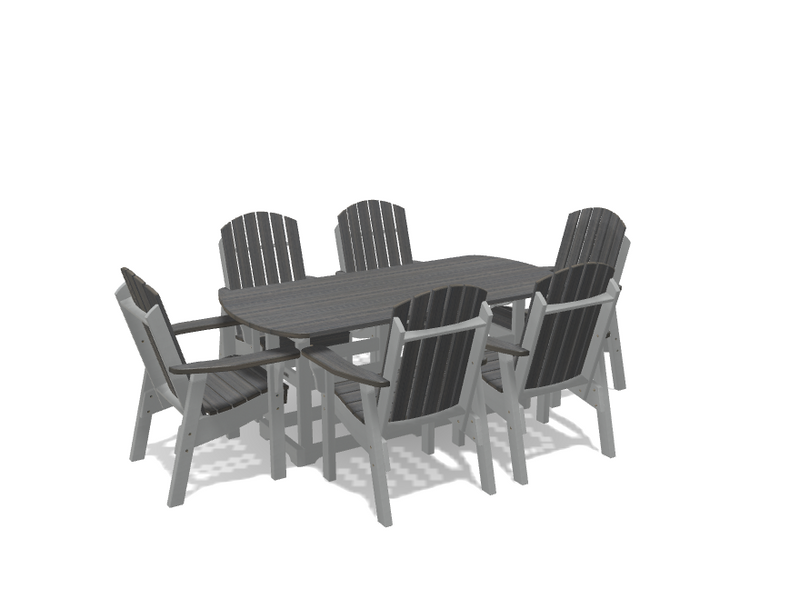 Krahn 34" x 72" Dining Table with 6 Chairs