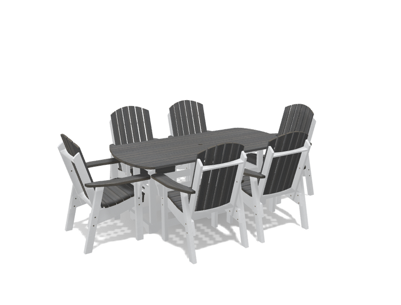 Krahn 34" x 72" Dining Table with 6 Chairs