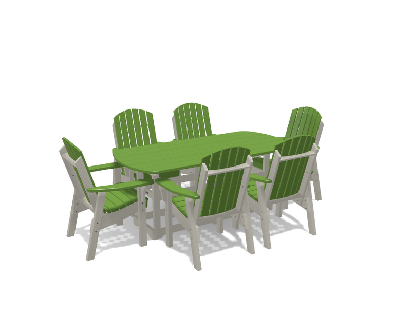 Krahn 34" x 72" Dining Table with 6 Chairs