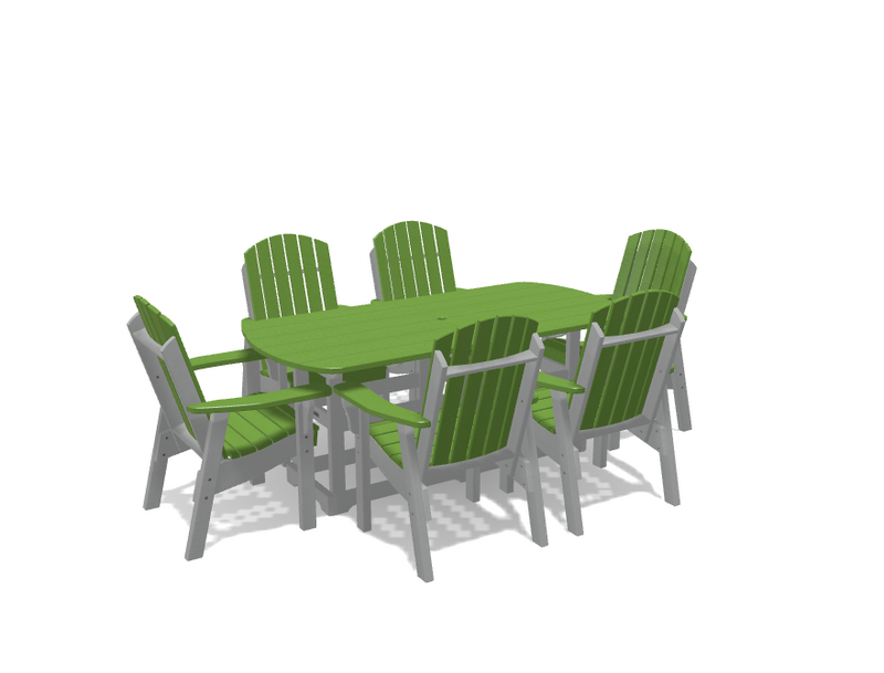 Krahn 34" x 72" Dining Table with 6 Chairs