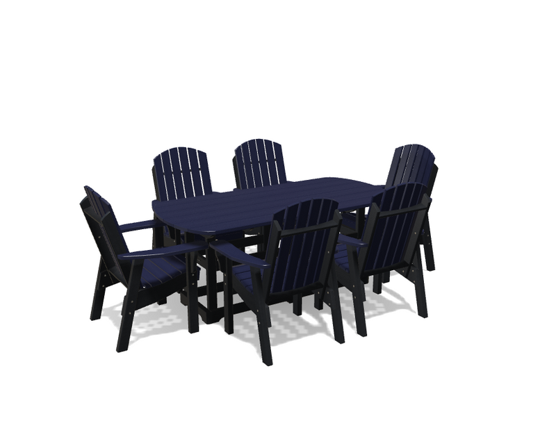 Krahn 34" x 72" Dining Table with 6 Chairs