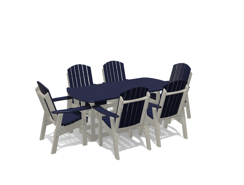 Krahn 34" x 72" Dining Table with 6 Chairs