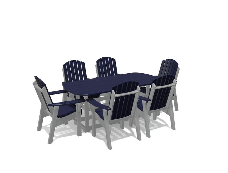 Krahn 34" x 72" Dining Table with 6 Chairs