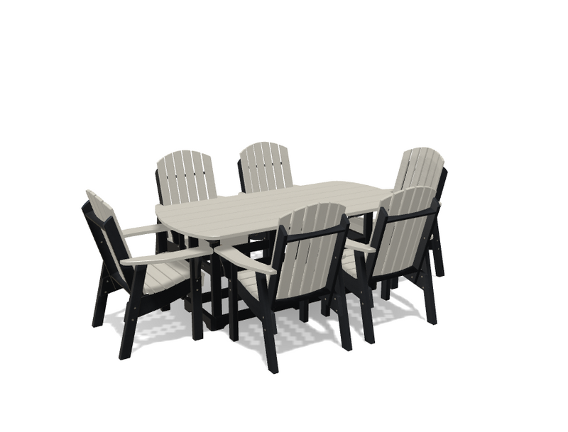 Krahn 34" x 72" Dining Table with 6 Chairs