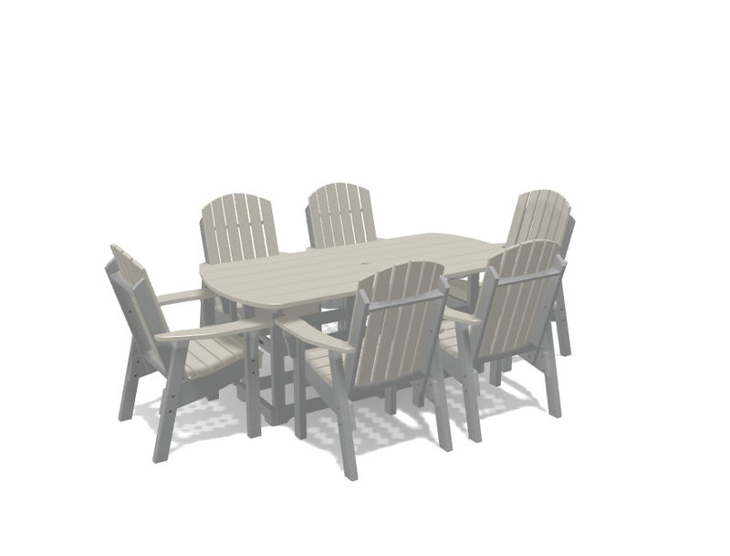 Krahn 34" x 72" Dining Table with 6 Chairs