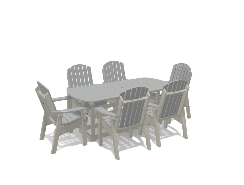 Krahn 34" x 72" Dining Table with 6 Chairs