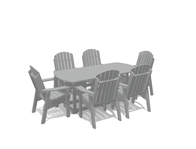 Krahn 34" x 72" Dining Table with 6 Chairs