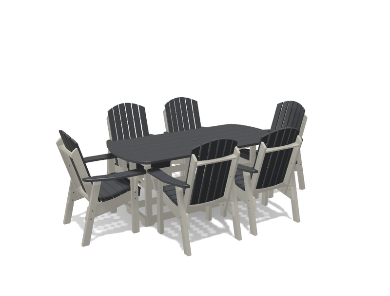 Krahn 34" x 72" Dining Table with 6 Chairs