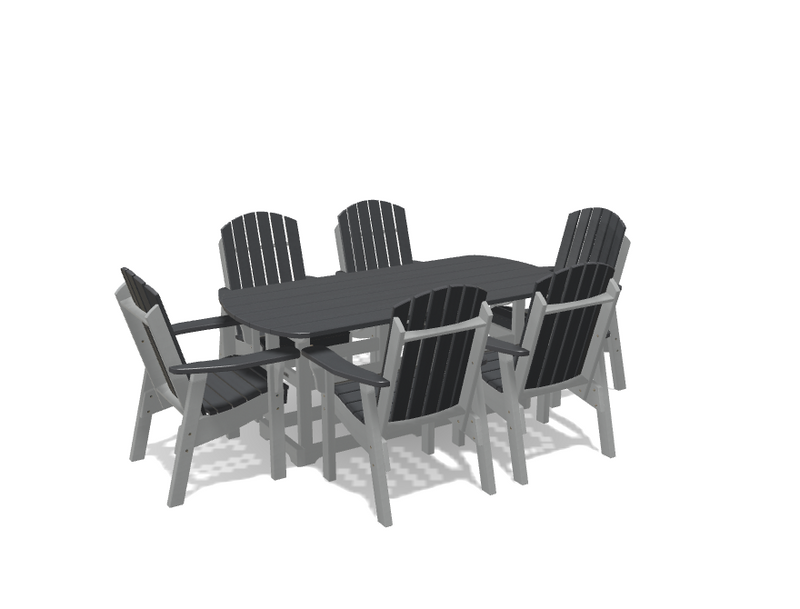 Krahn 34" x 72" Dining Table with 6 Chairs