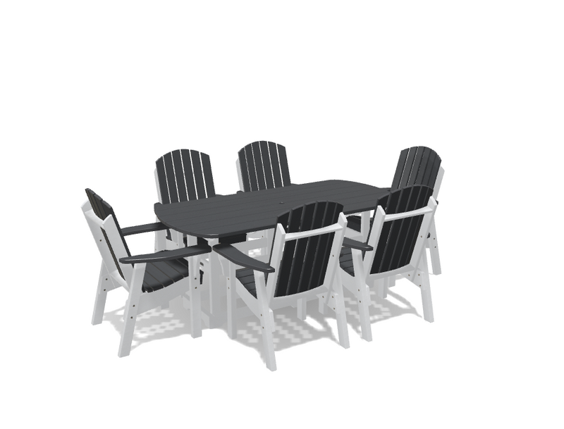 Krahn 34" x 72" Dining Table with 6 Chairs