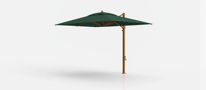 Frankford Aurora Cantilever Umbrella - Aluminum - 8.5' x 11' Rectangle