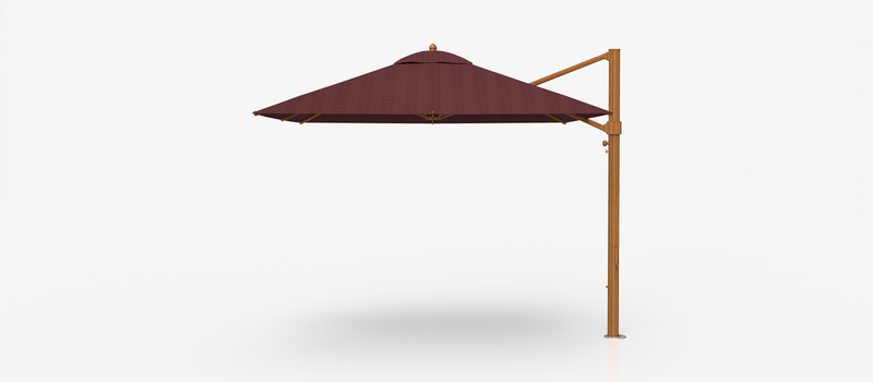 Frankford Aurora Cantilever Umbrella - Aluminum - 10' Square