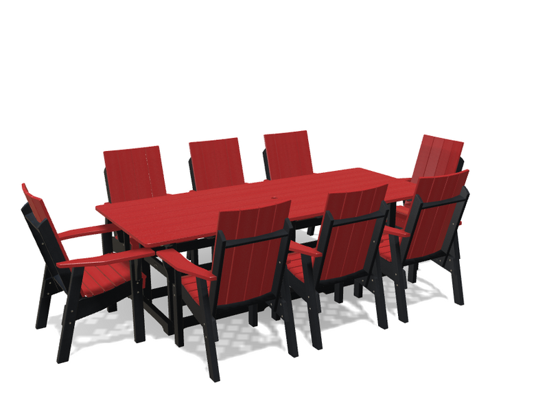 Krahn 40" x 96" Dining Table with 8 Chairs