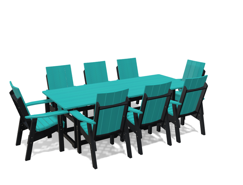Krahn 40" x 96" Dining Table with 8 Chairs