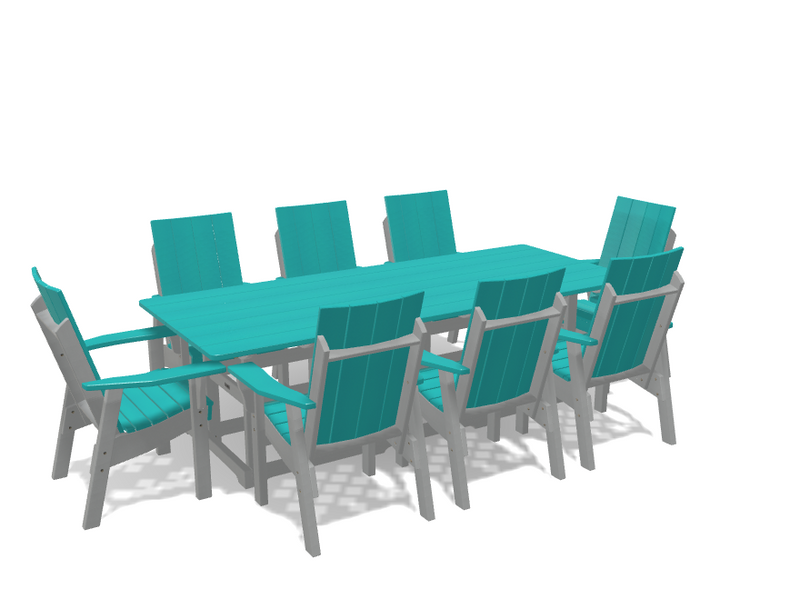 Krahn 40" x 96" Dining Table with 8 Chairs