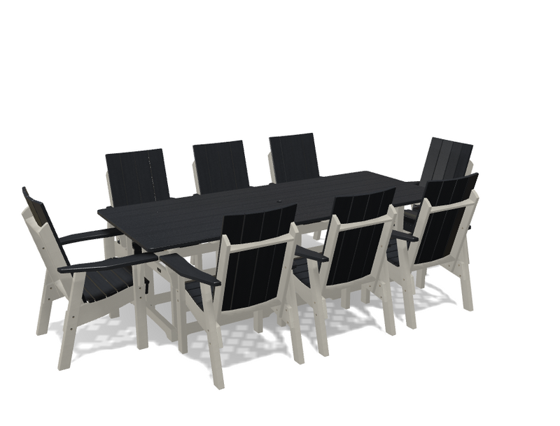 Krahn 40" x 96" Dining Table with 8 Chairs