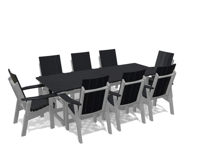 Krahn 40" x 96" Dining Table with 8 Chairs